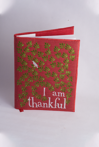 Thankful Embroidered Notebook