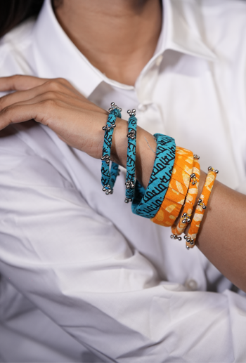 Fabric Bangles Set
